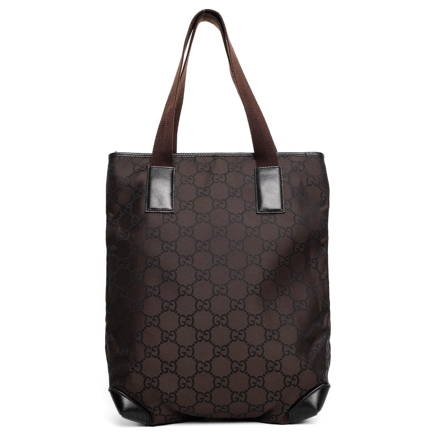 Gucci GG Canvas Brown Tote Bag