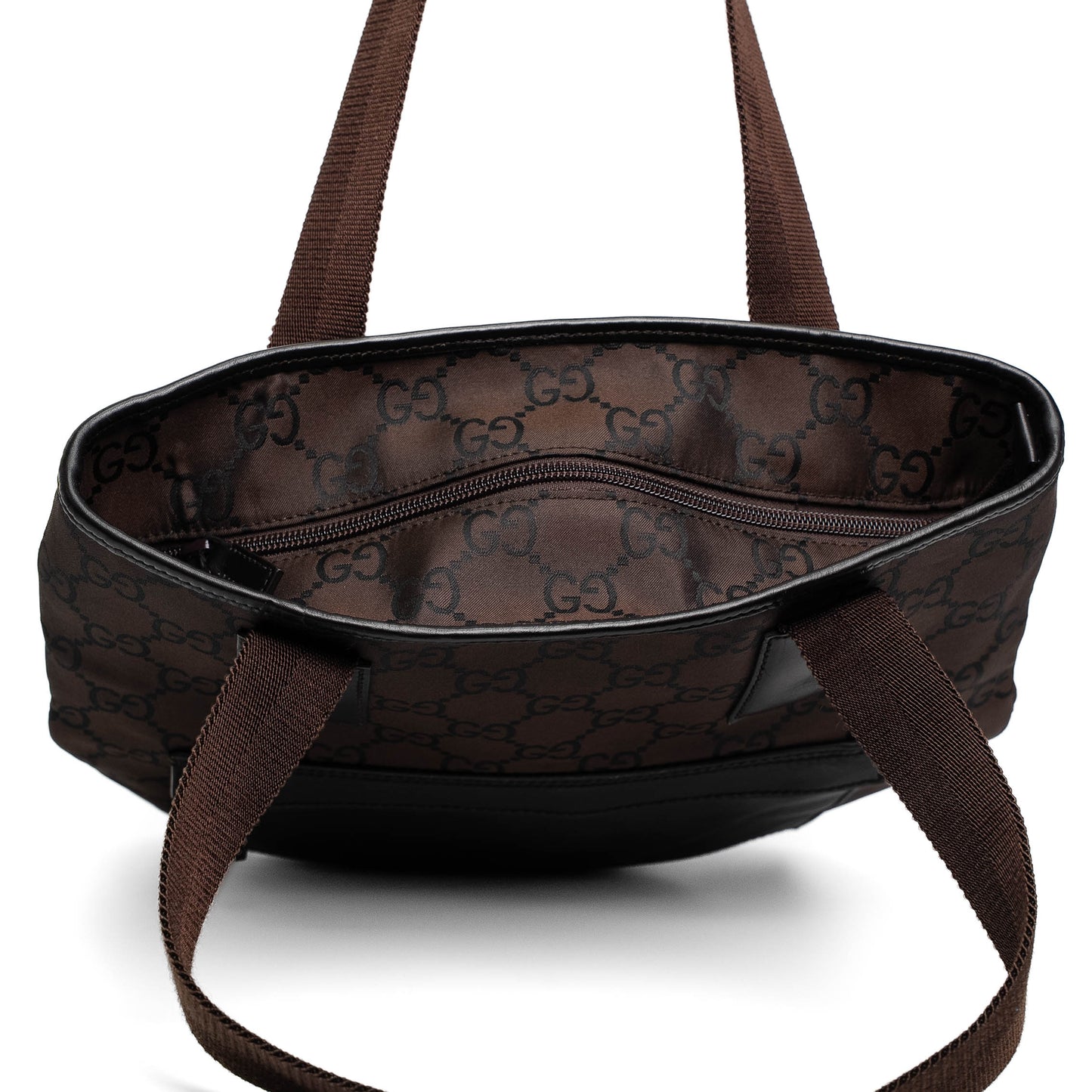 Gucci GG Canvas Brown Tote Bag