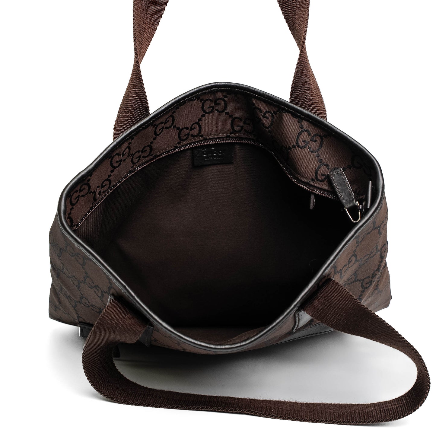 Gucci GG Canvas Brown Tote Bag