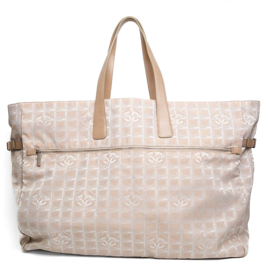 Chanel New Travel Line Beige Tote Bag
