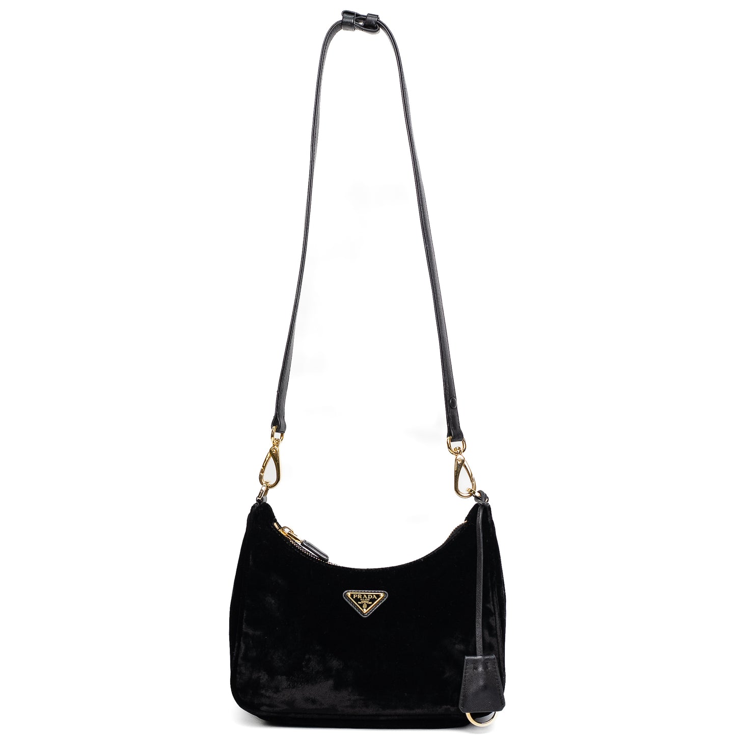 Prada Re-Edition Black Velvet Mini Bag