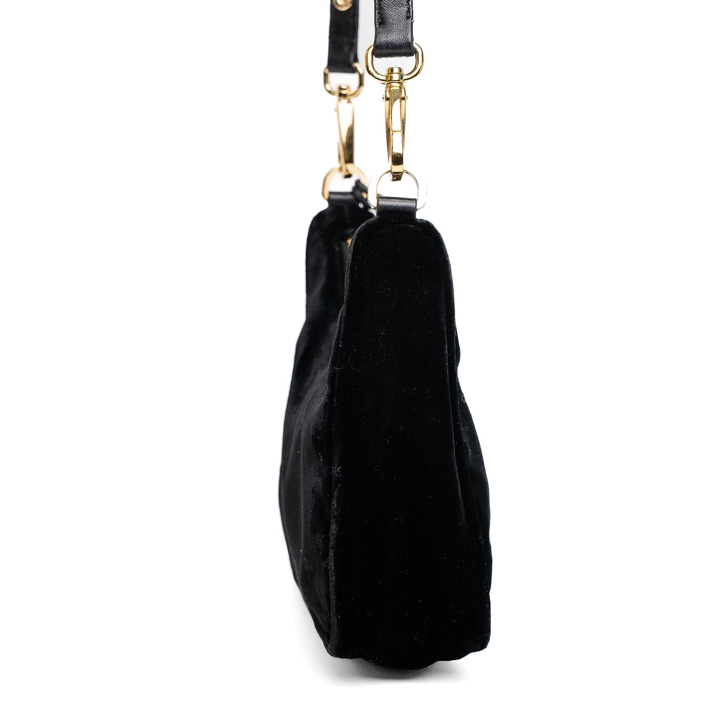 Prada Re-Edition Black Velvet Mini Bag