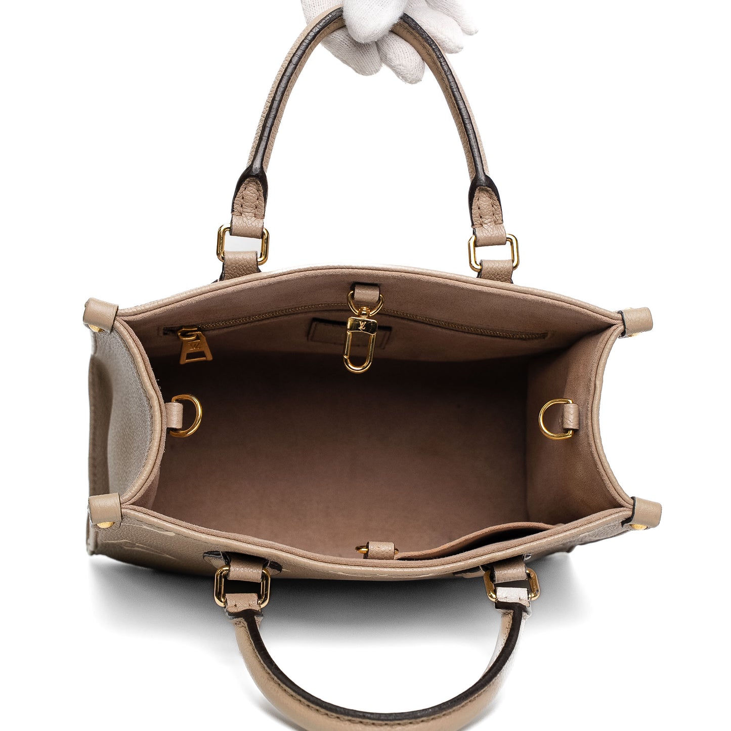 Louis Vuitton OnTheGo PM Tourterelle Tote Bag