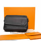 Louis Vuitton Fastline Black Leather Messenger Bag