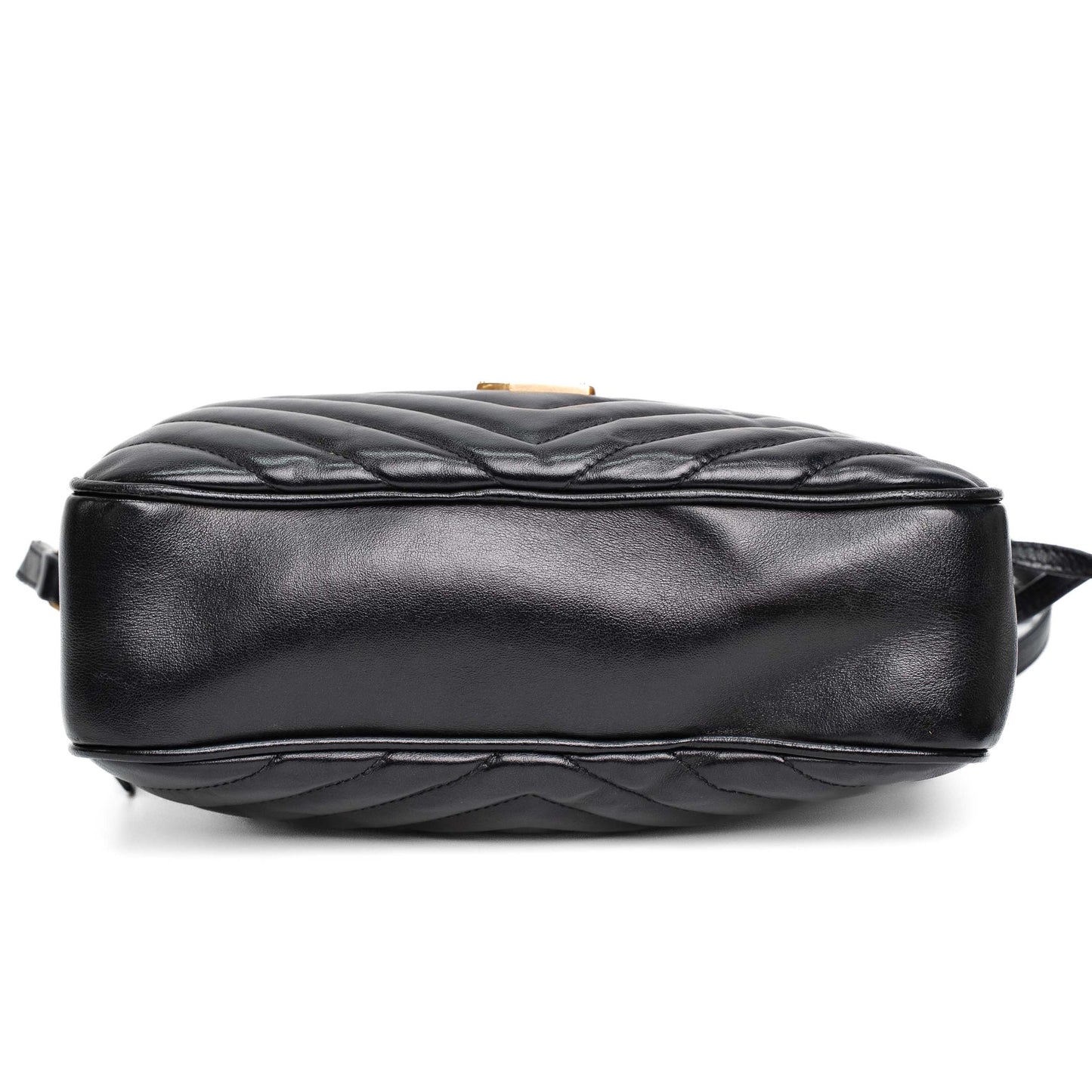 Saint Laurent Lou Black Quilted Leather Camera Bag