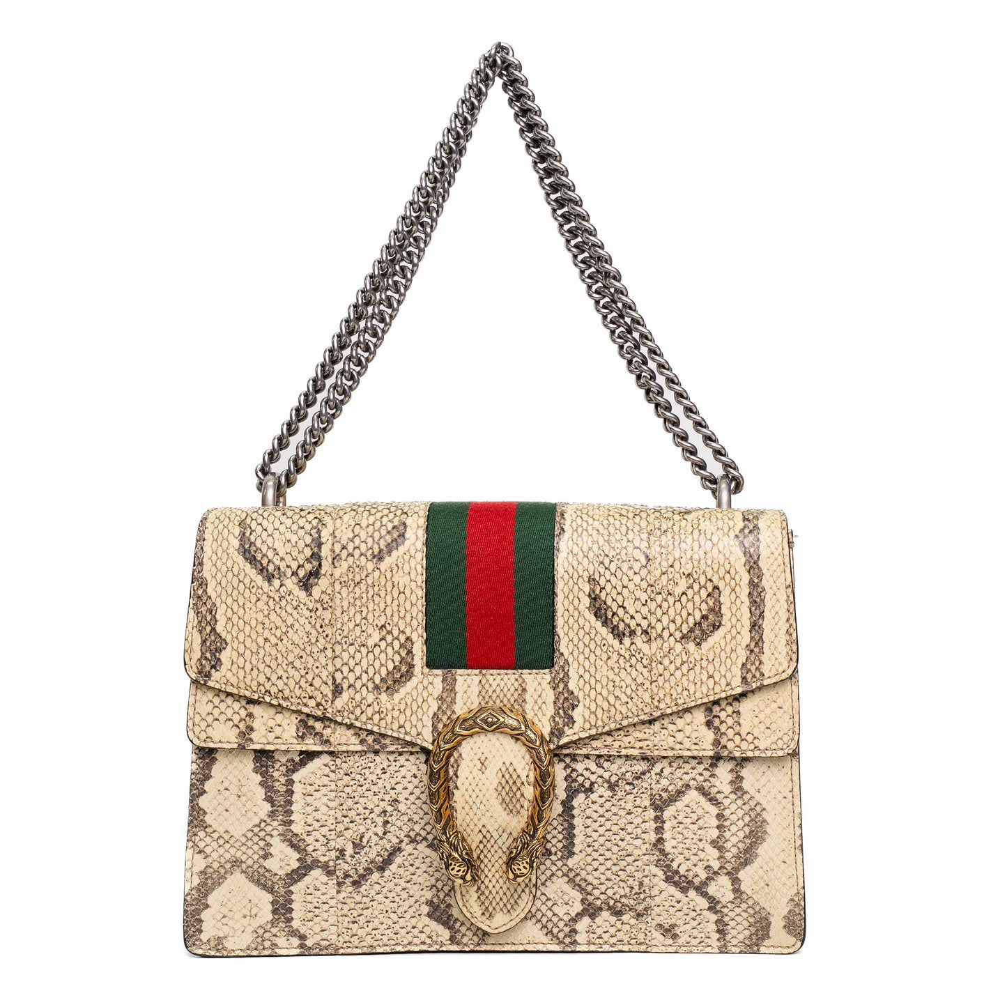 Gucci Dionysus Beige Python Medium Shoulder Bag