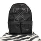 Off-White Unfinished Black Nylon Backpack