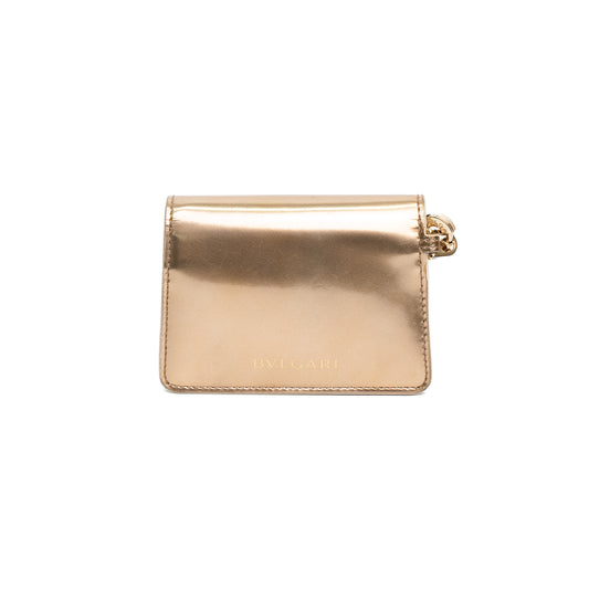 Bvlgari Serpenti Forever Metallic Gold Mini Crossbody Bag