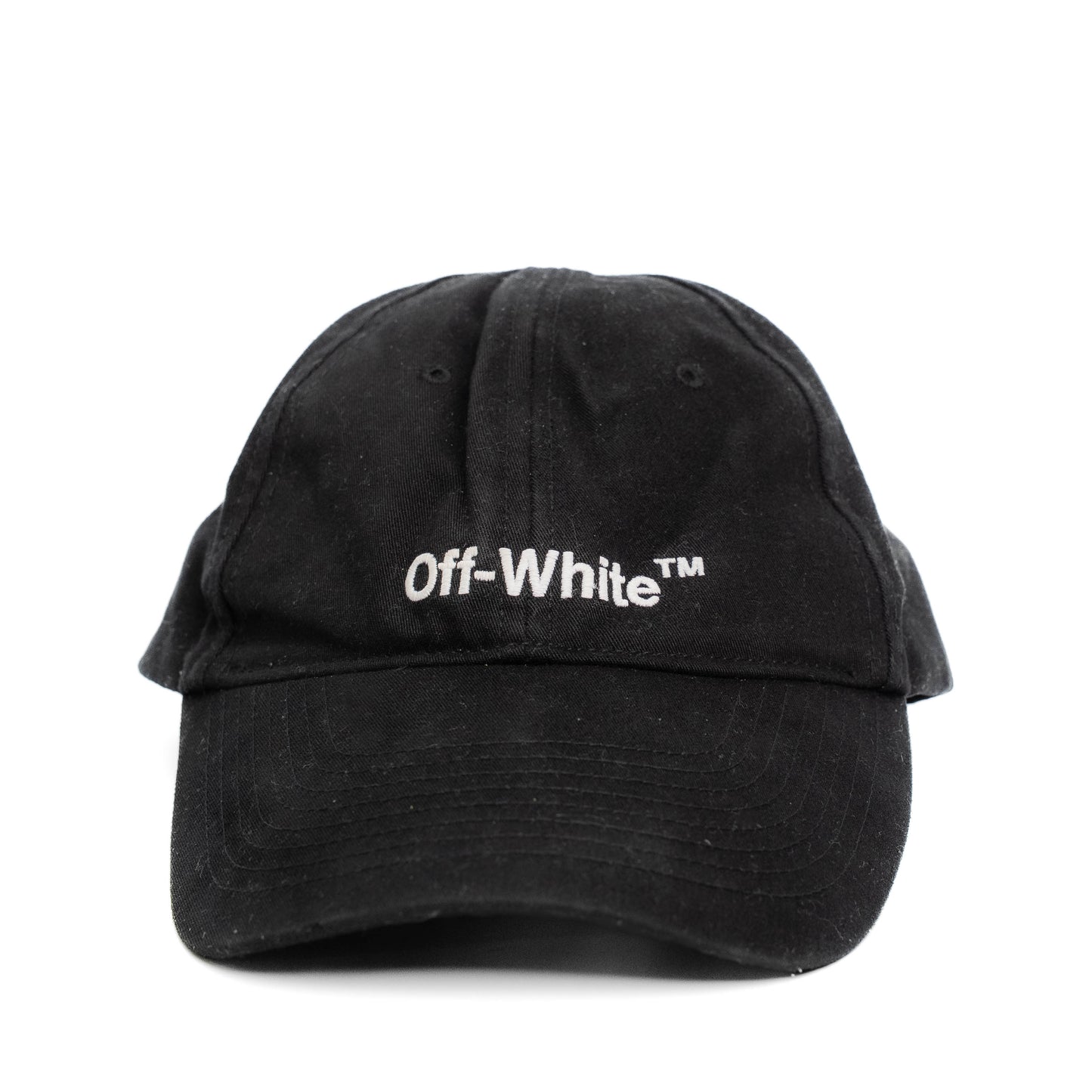 Off-White Helvetica Logo Black Cap