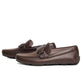 Salvatore Ferragamo Sardegna Brown Leather Driving Loafers