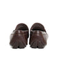 Salvatore Ferragamo Sardegna Brown Leather Driving Loafers