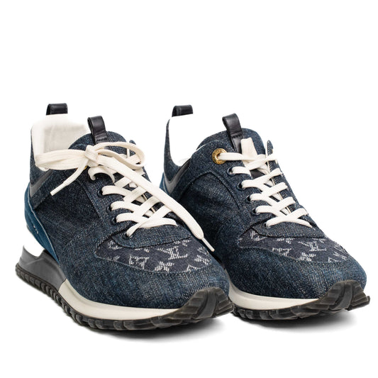 Louis Vuitton Monogram Denim Lace-Up Sneakers