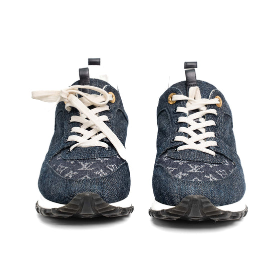 Louis Vuitton Monogram Denim Lace-Up Sneakers