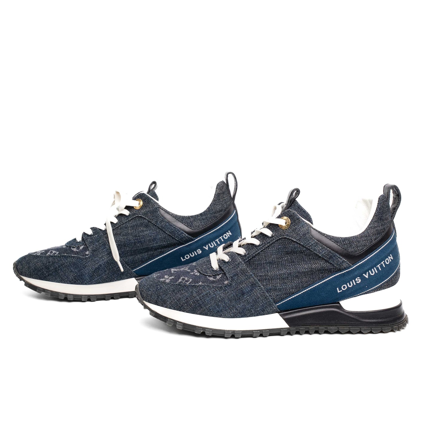 Louis Vuitton Blue Denim Monogram Sneakers