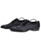 Louis Vuitton Monogram Silk Suede Lace-Up Dress Shoes