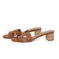 Hermès Oasis Brown Calfskin Leather Sandals