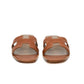 Hermès Oran Brown Calfskin Leather Slide Sandals