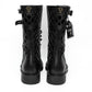Christian Dior Black Calfskin D-Combat Lace Boots