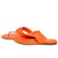 Louis Vuitton Shake Orange Leather Flip Flop Sandals
