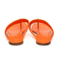 Louis Vuitton Shake Orange Leather Flip Flop Sandals