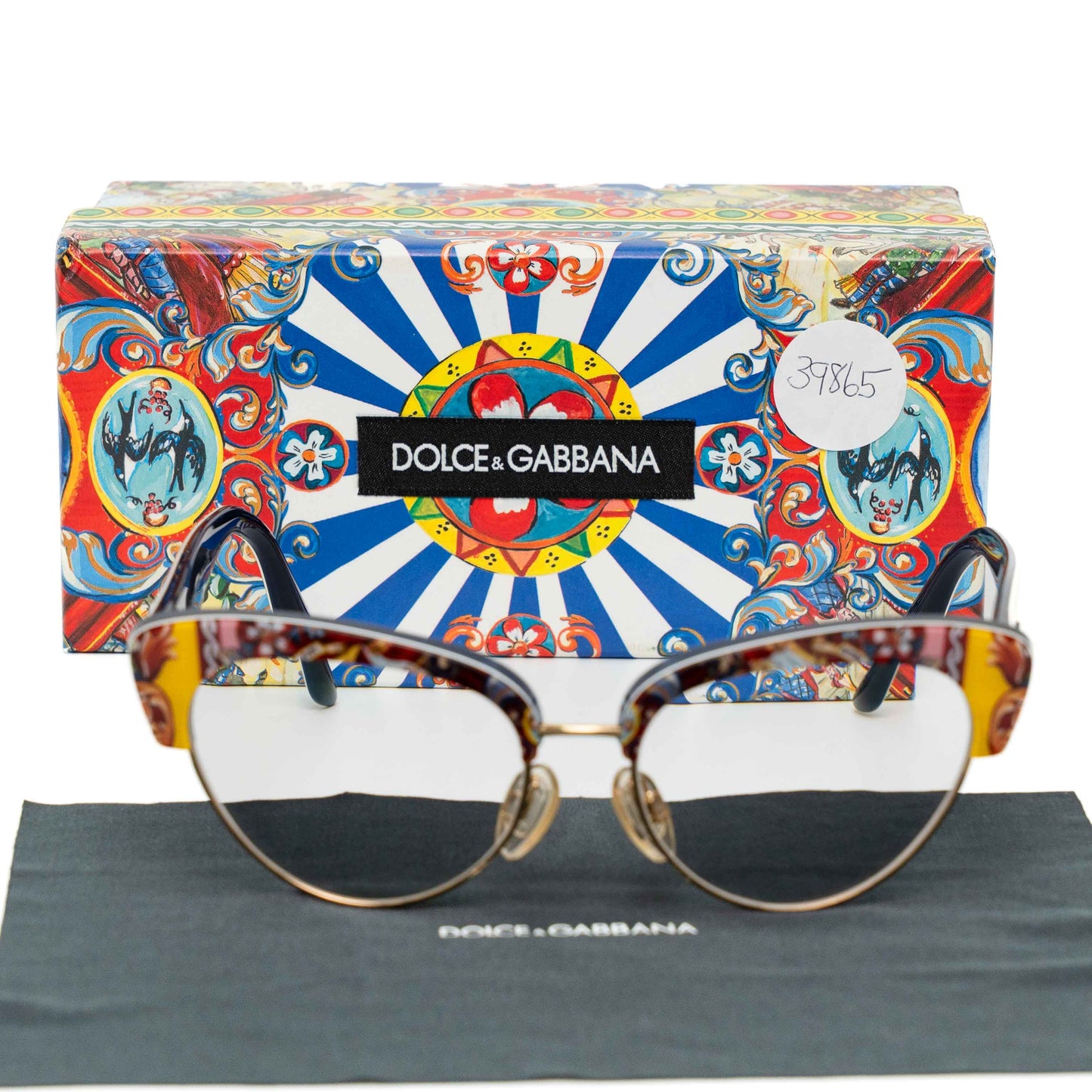 Dolce & Gabbana Floral Cat Eye Sunglasses