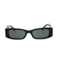 Valentino Black Rectangle Acetate Sunglasses