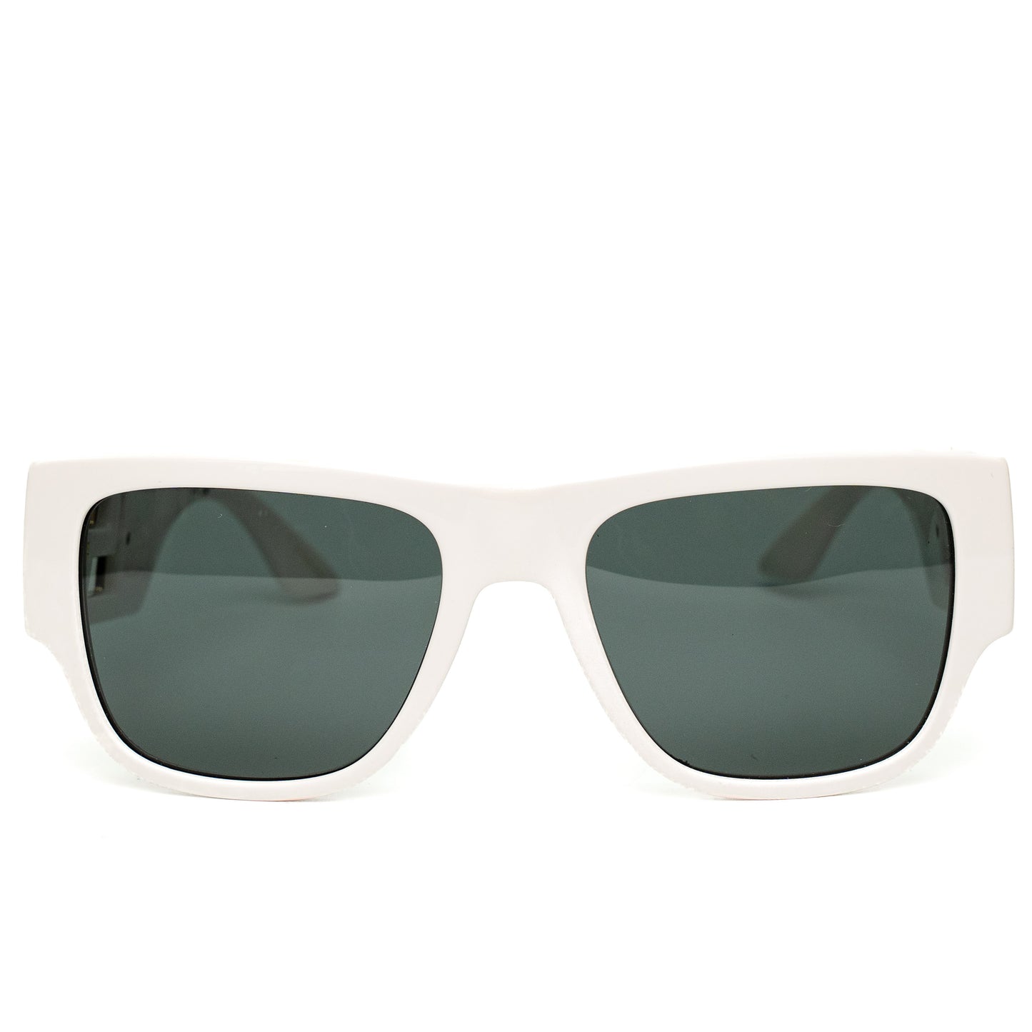 Versace White Rectangle Acetate Sunglasses
