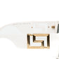 Versace White Rectangle Acetate Sunglasses