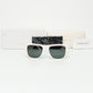 Versace White Rectangle Acetate Sunglasses