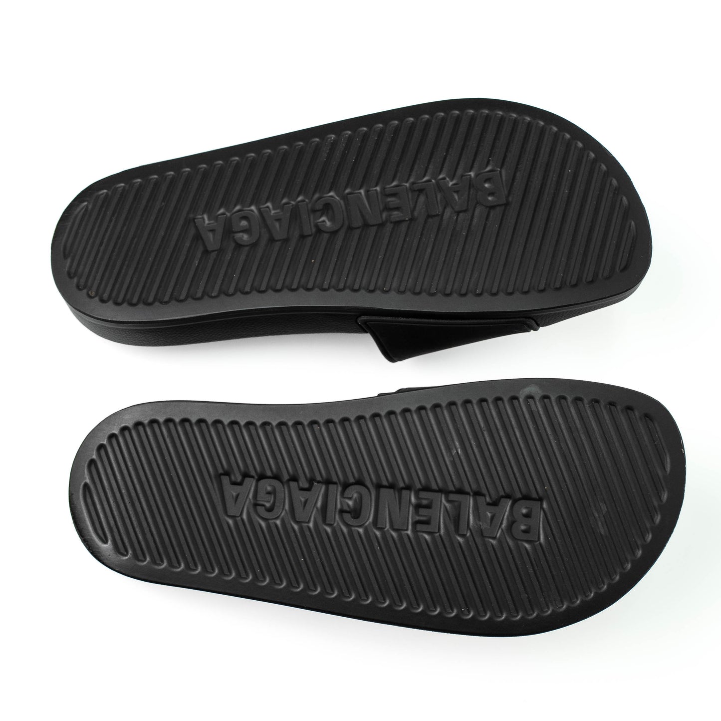 Balenciaga Pool Black Rubber Slides
