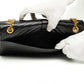 Saint Laurent Envelope Matelassé Black Leather Bag