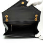 Saint Laurent Envelope Matelassé Black Leather Bag