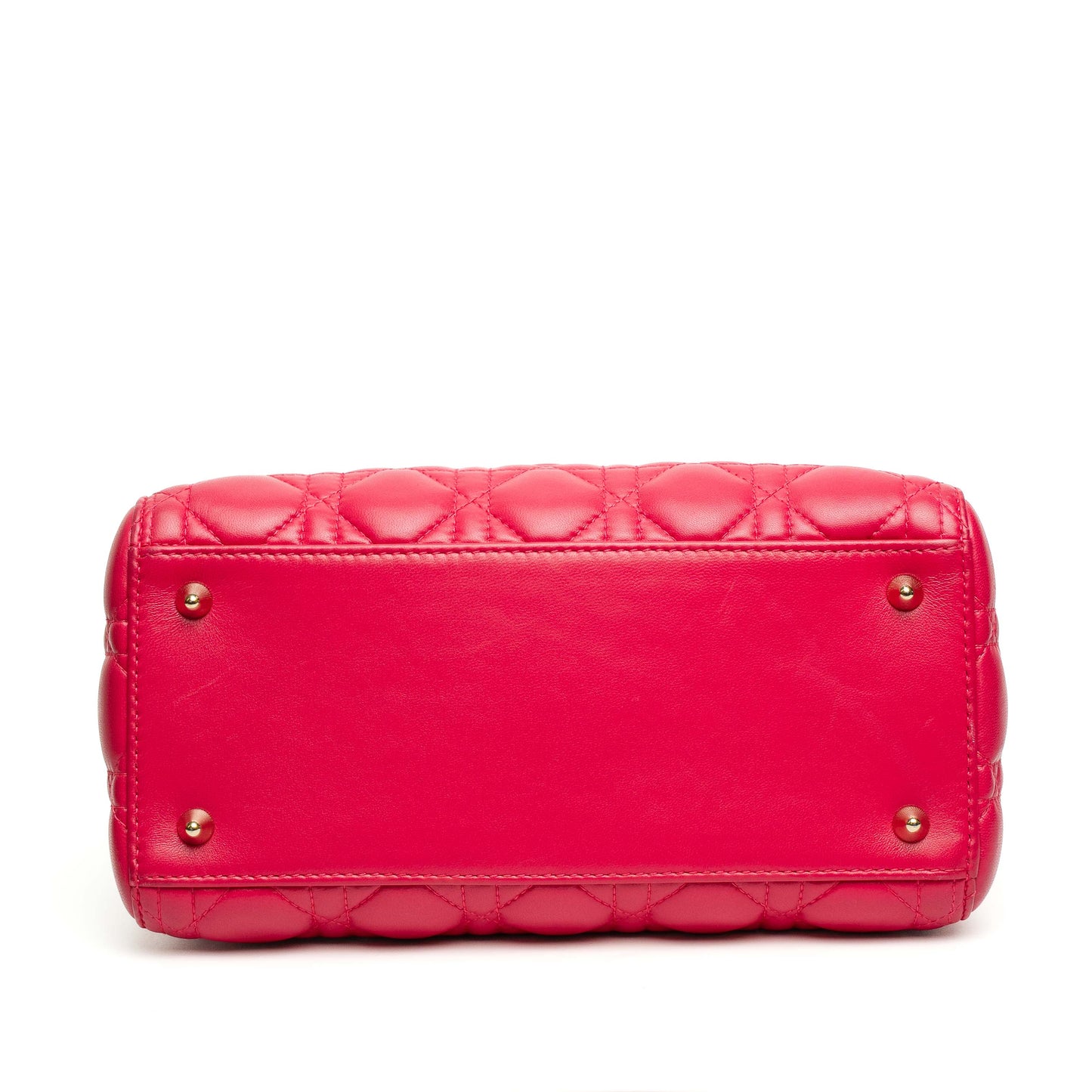 Christian Dior Lady Dior Medium Pink Lambskin Bag