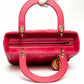 Christian Dior Lady Dior Medium Pink Lambskin Bag