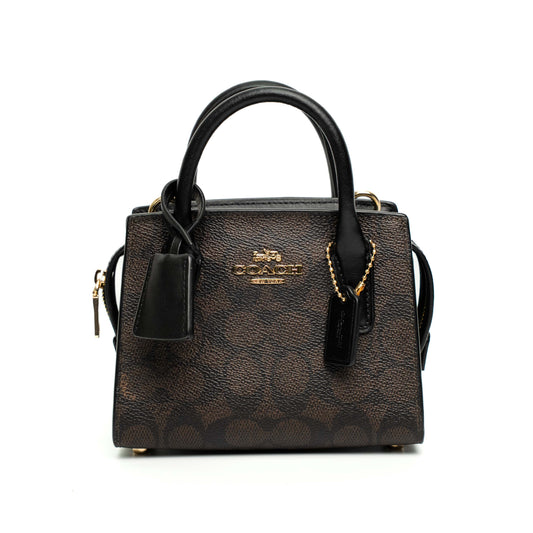 Coach Andrea Mini Signature Canvas Bag