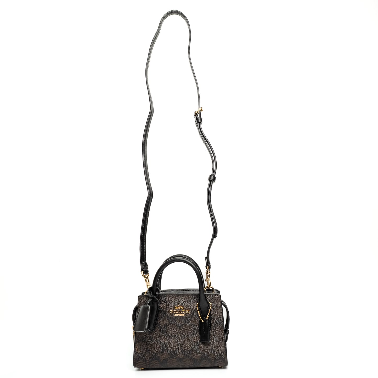 Coach Andrea Mini Signature Canvas Bag