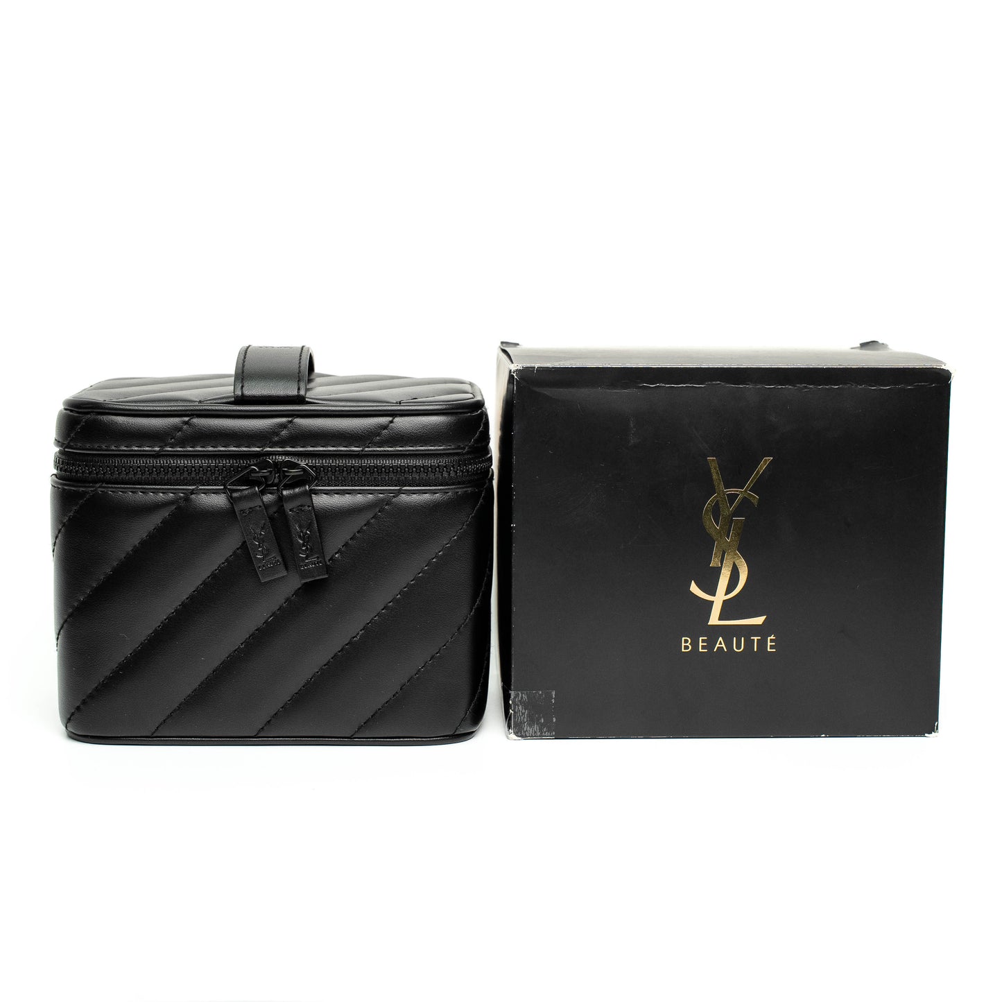 YSL Beauté Black Quilted Vanity Makeup Case