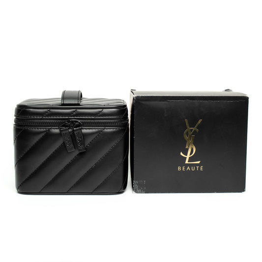 YSL Beauté Black Quilted Vanity Makeup Case