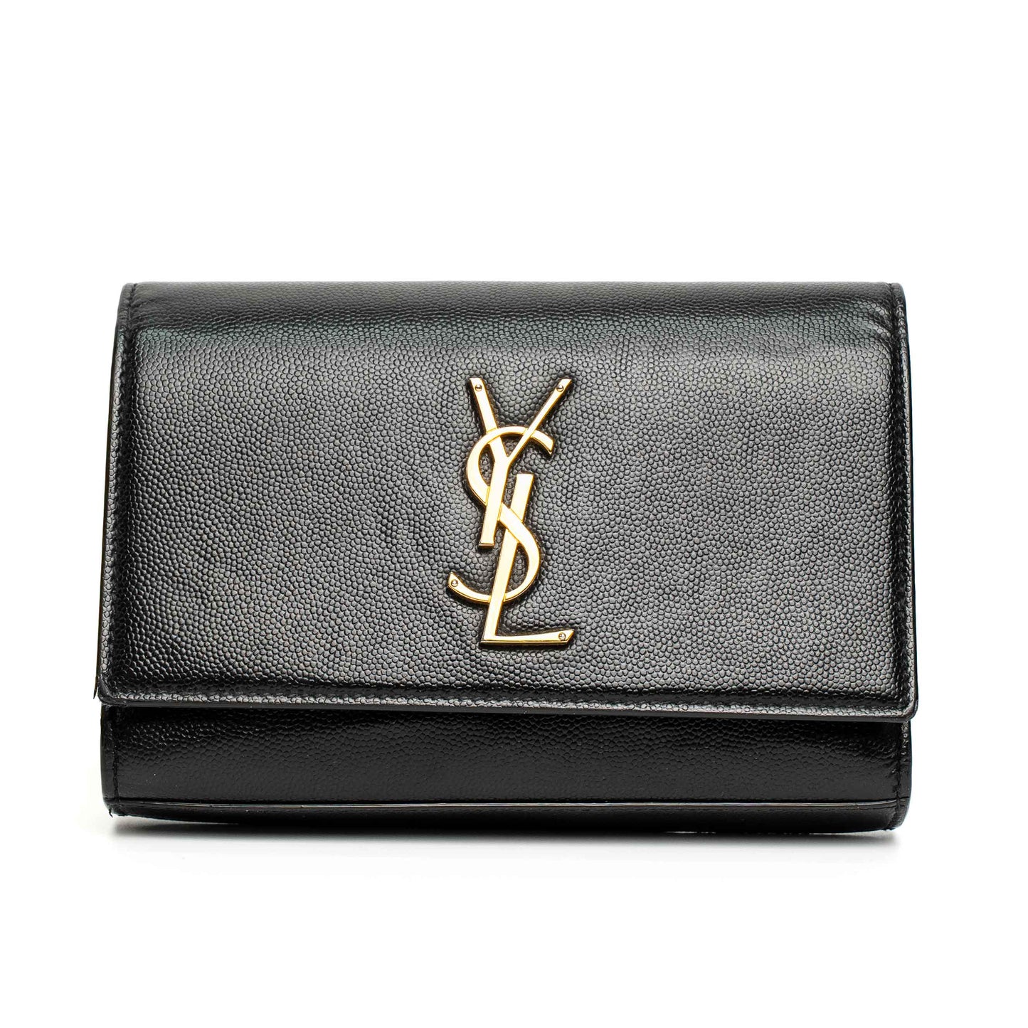 Saint Laurent Kate Black Calfskin Belt Bag