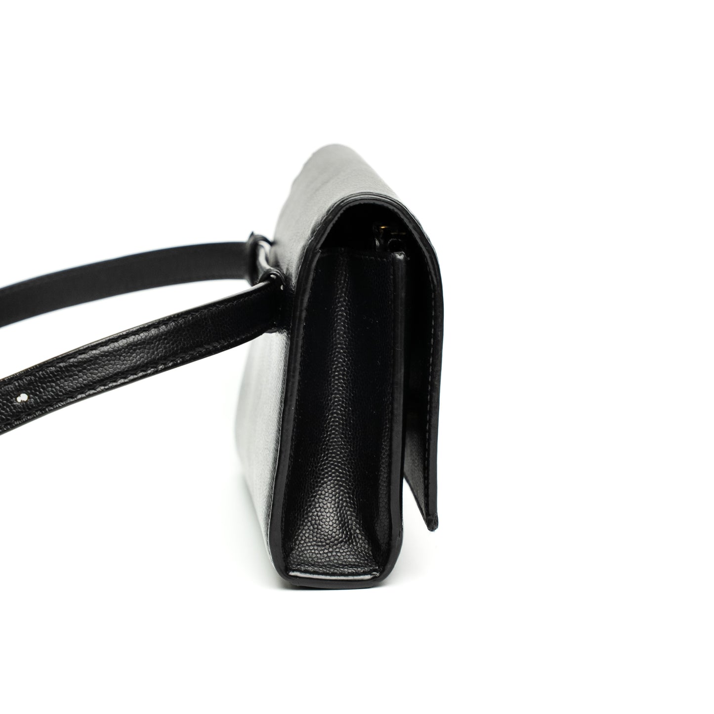 Saint Laurent Kate Black Calfskin Belt Bag