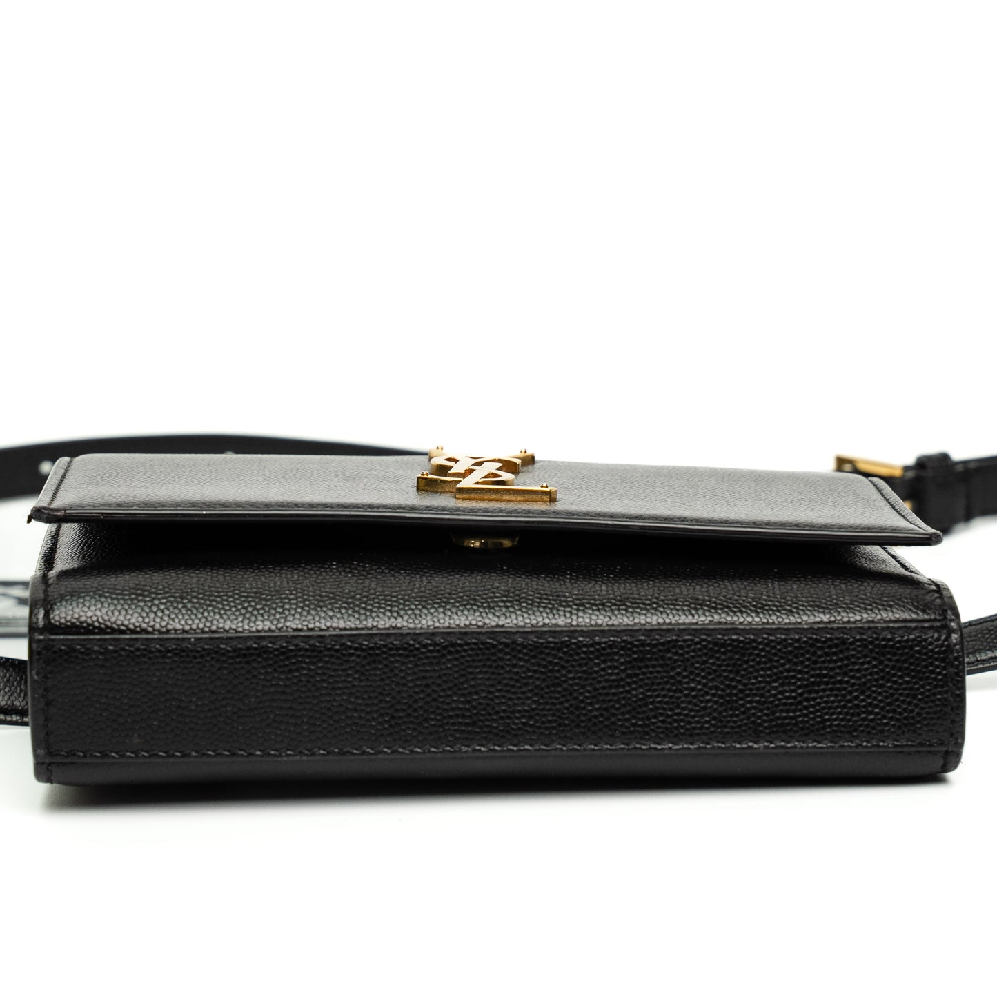 Saint Laurent Kate Black Calfskin Belt Bag