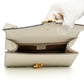Gucci Sylvie White Calfskin Ribbon Shoulder Bag