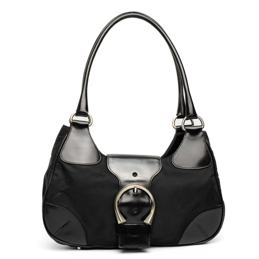 Prada Nero Tessuto Nylon Shoulder Bag
