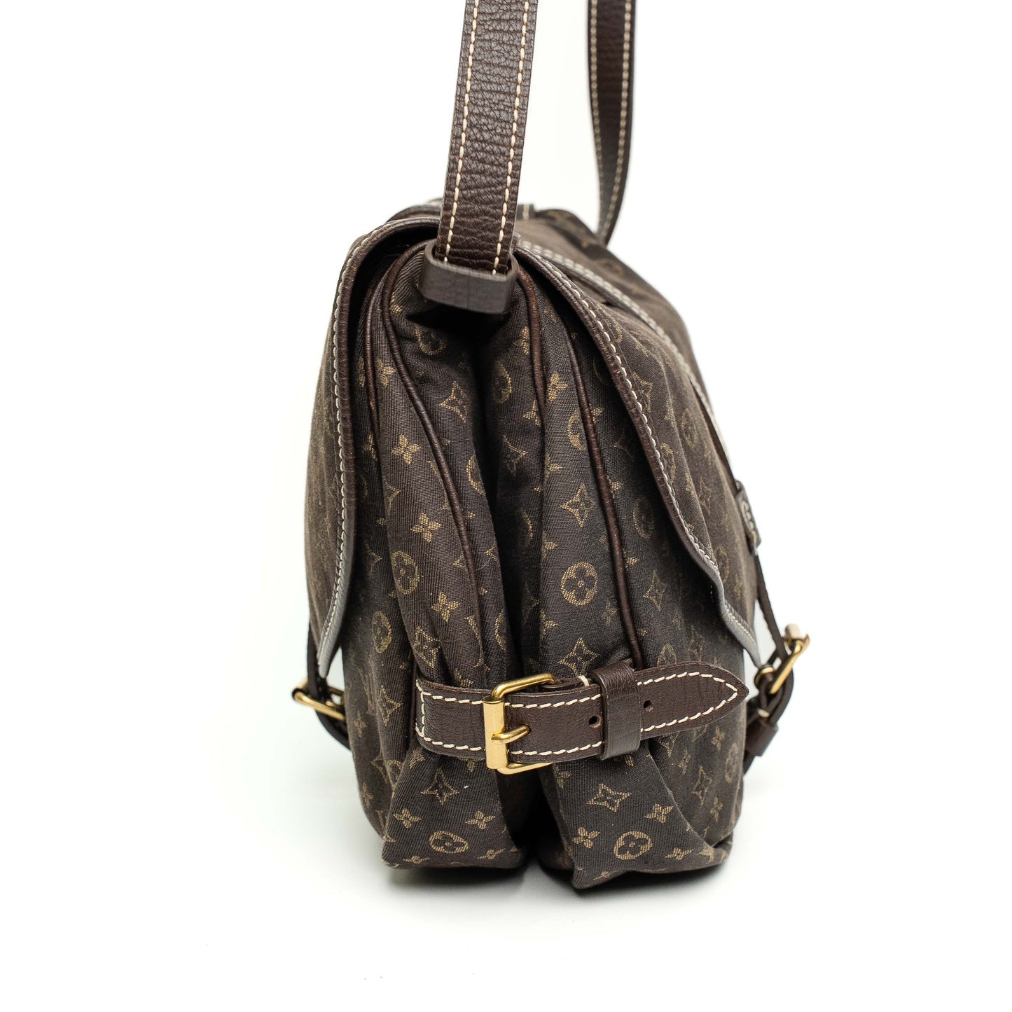 Louis Vuitton Saumur 30 Ebene Mini Lin Messenger Bag