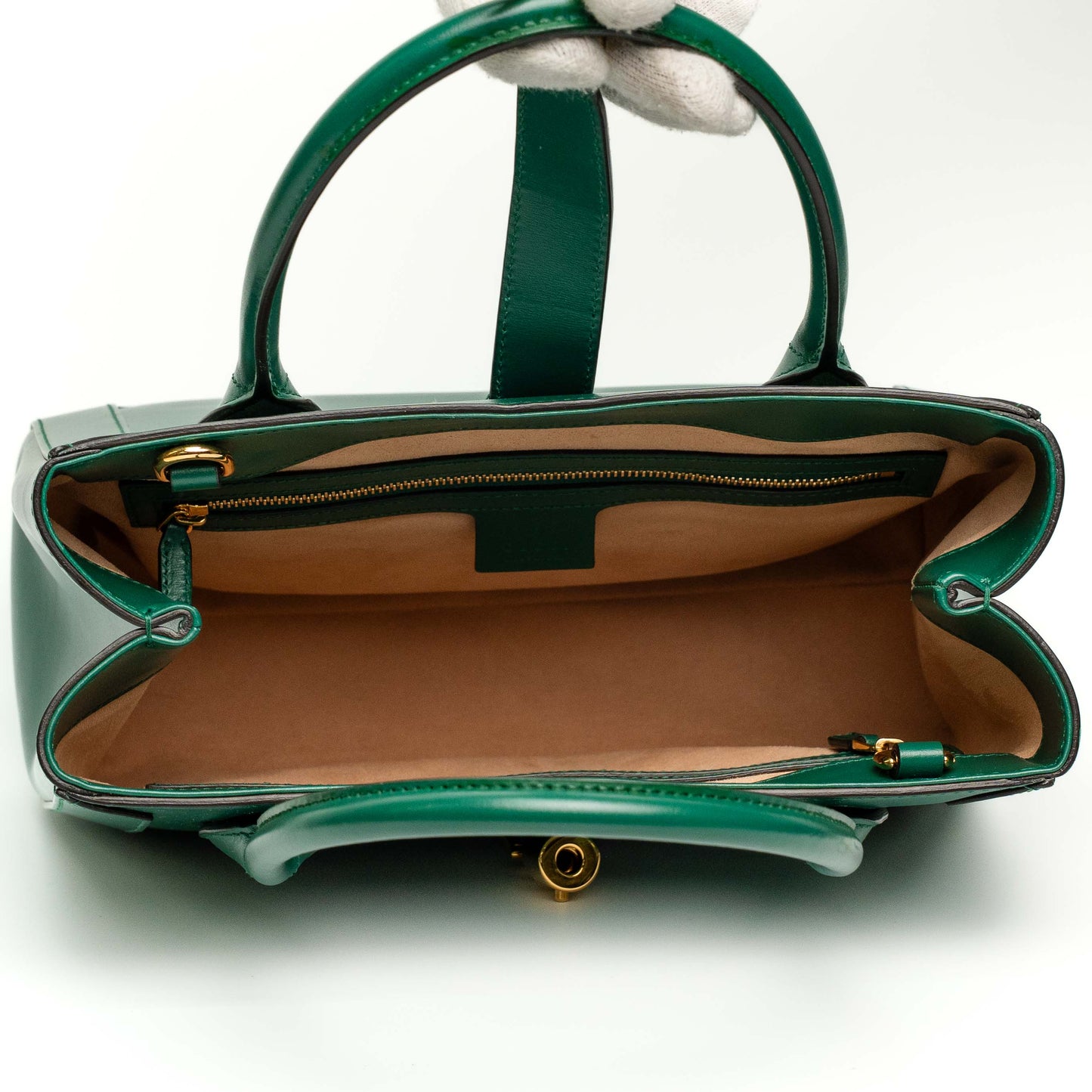 Gucci Jackie 1961 Green Leather Shoulder Bag