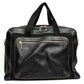Versace Black Calfskin Leather Business Travel Bag