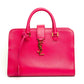 Saint Laurent Cabas YSL Pink Leather Top Handle Bag