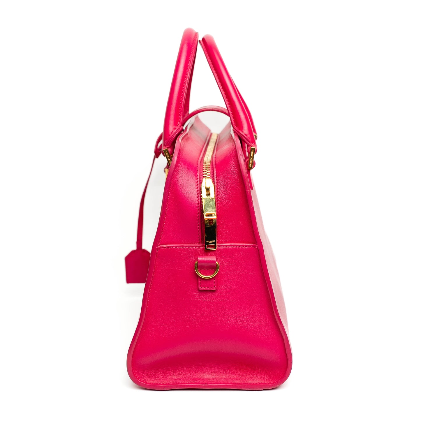 Saint Laurent Cabas YSL Pink Leather Top Handle Bag