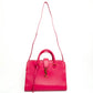 Saint Laurent Cabas YSL Pink Leather Top Handle Bag