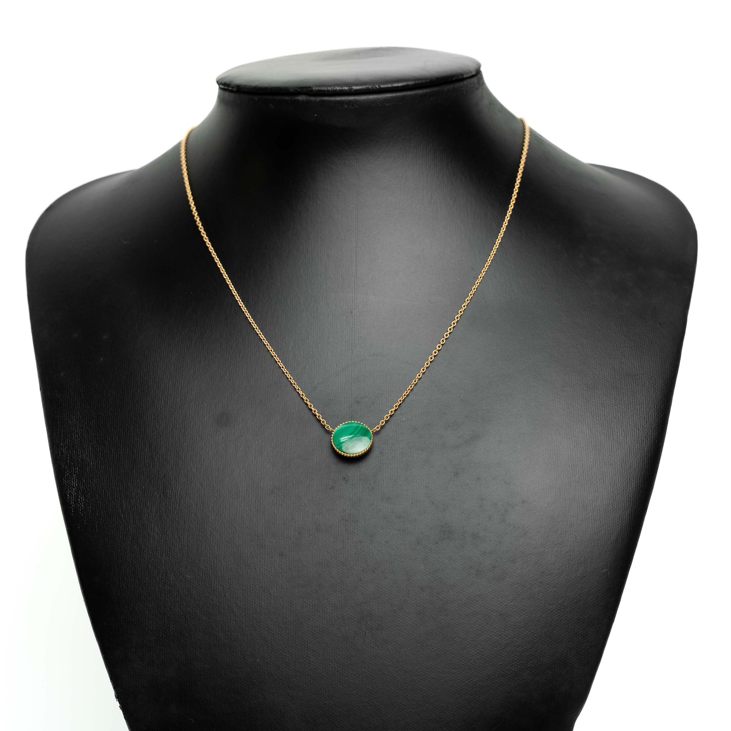 Dior Rose des Vents Gold Malachite Necklace